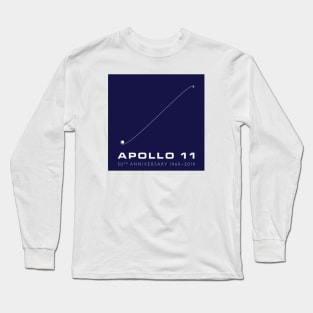 Apollo 11 50th Anniversary, Trajectory Blue Long Sleeve T-Shirt